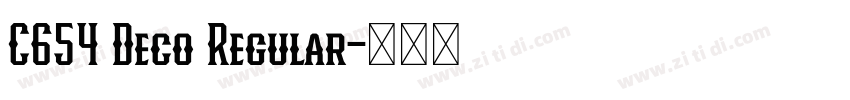 C654 Deco Regular字体转换